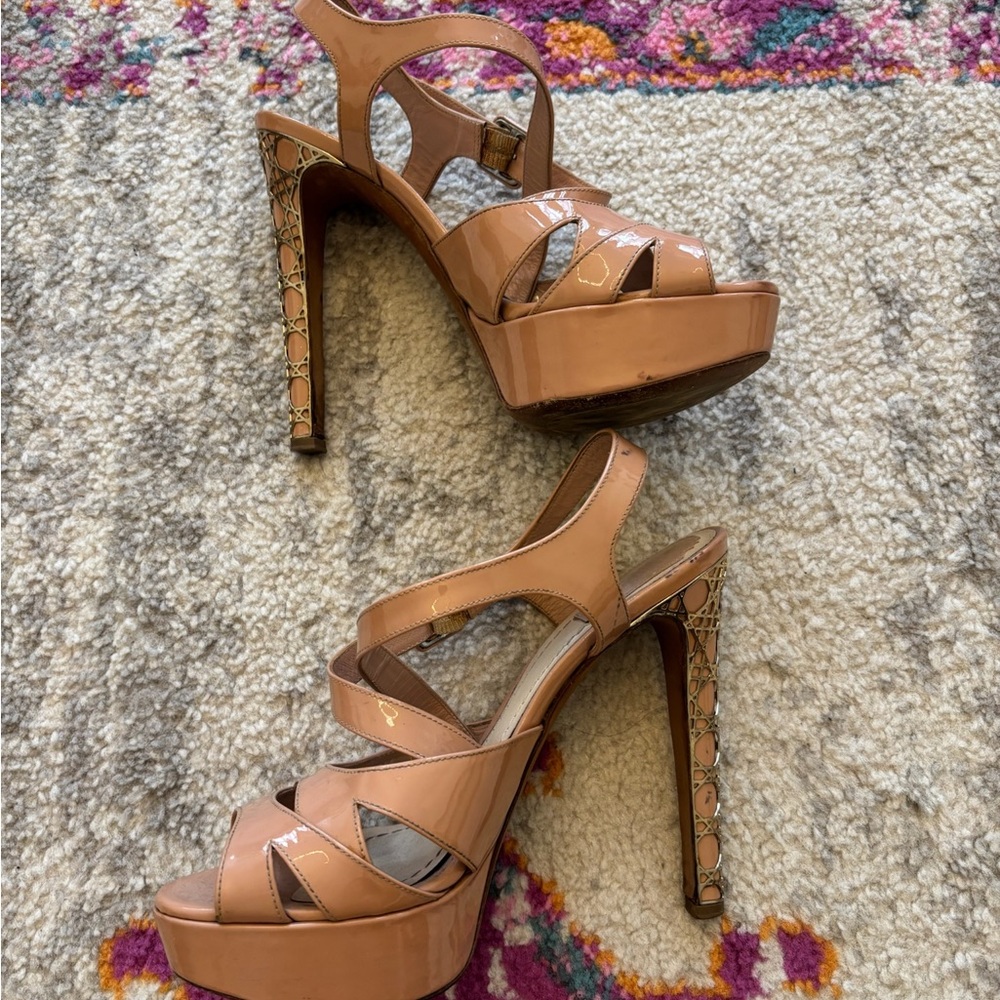 Dior Women's Brown Strappy Heels - Picture 3 of 6